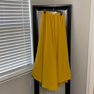 Mustard Maxi Skirt